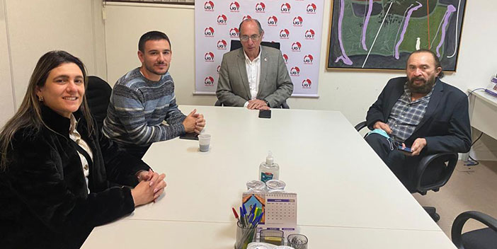Dirigente da UGT Espanha visita sede da UGT Brasil
